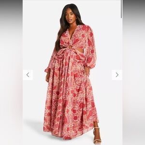 Boohoo Cut out Maxi Dress